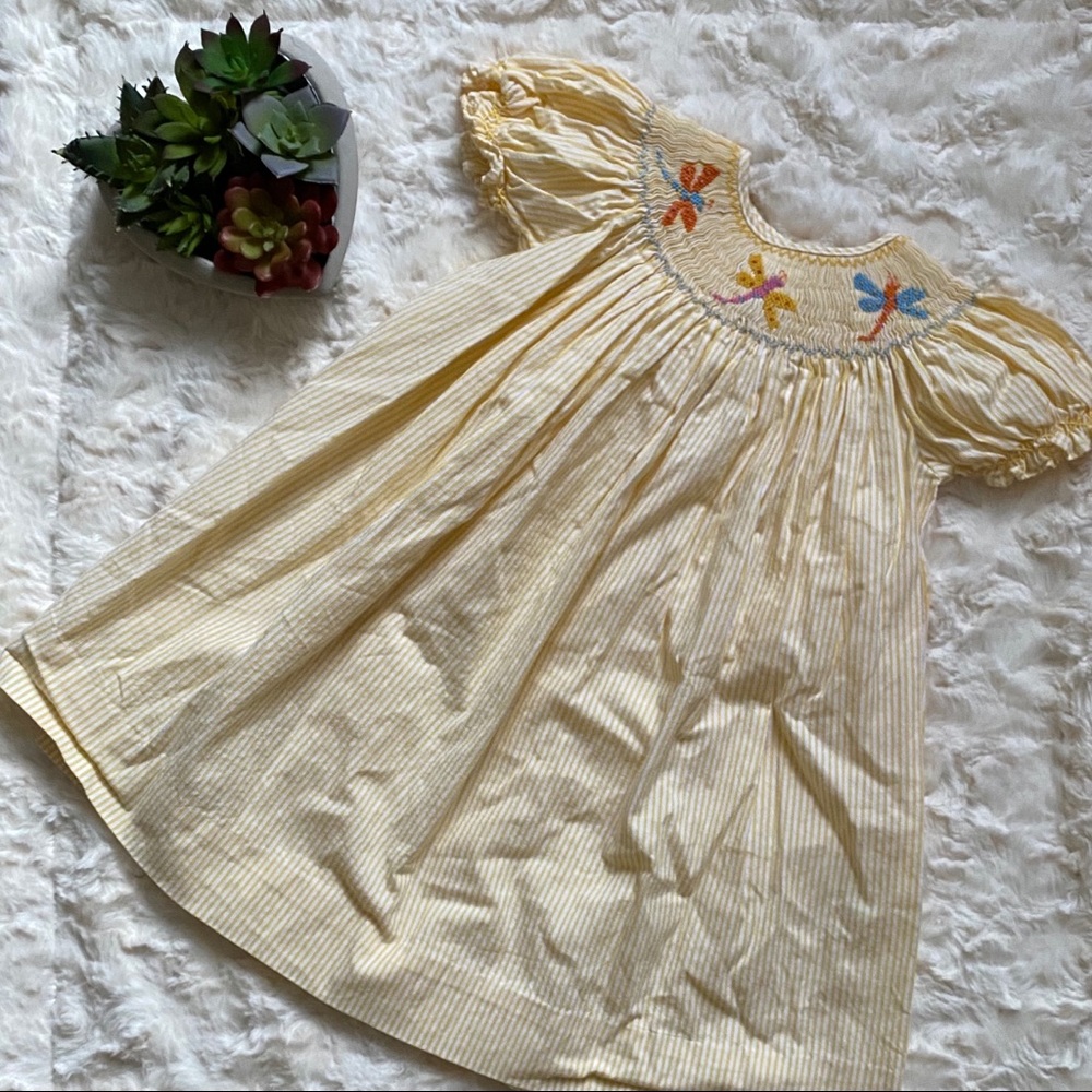 Royal Child Smocked Dragonfly Dress Sz. 12 Months